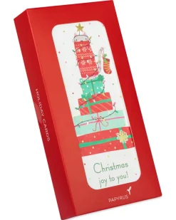 Merry and Bright Cat Christmas Boxed Cards, 16-Count