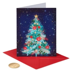 Merry and Bright Christmas Boxed Cards with Envelopes, 20-Count
