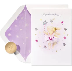 Merry and Magical Holiday Christmas Greeting Card for Granddaughter