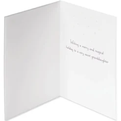 Merry and Magical Holiday Christmas Greeting Card for Granddaughter
