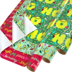 Merry Everything Christmas Wrapping Paper Rolls, 3 Rolls