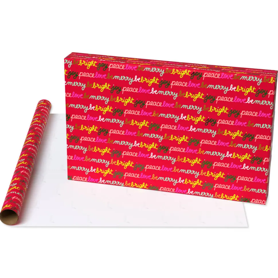 Merry Everything Christmas Wrapping Paper Rolls, 3 Rolls