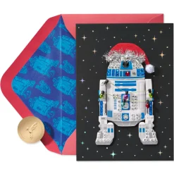 Merry Force Be with You Star Wars Christmas Greeting Card