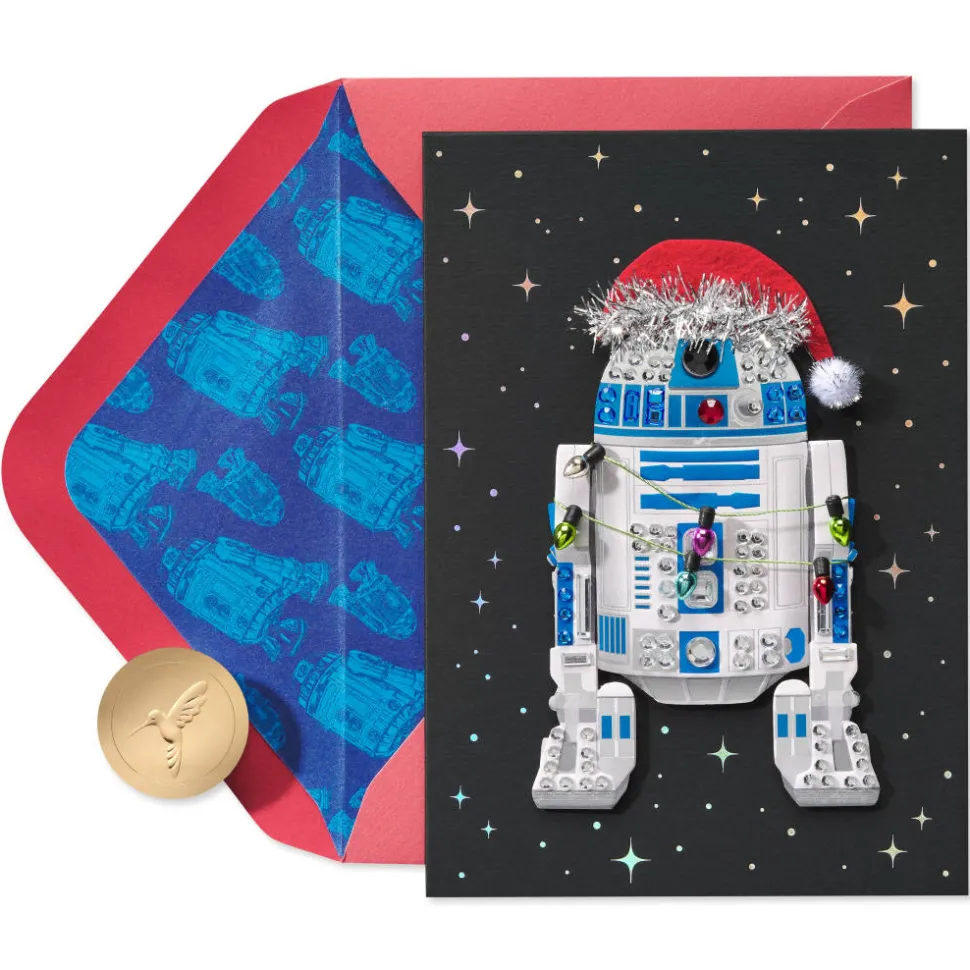 Merry Force Be with You Star Wars Christmas Greeting Card