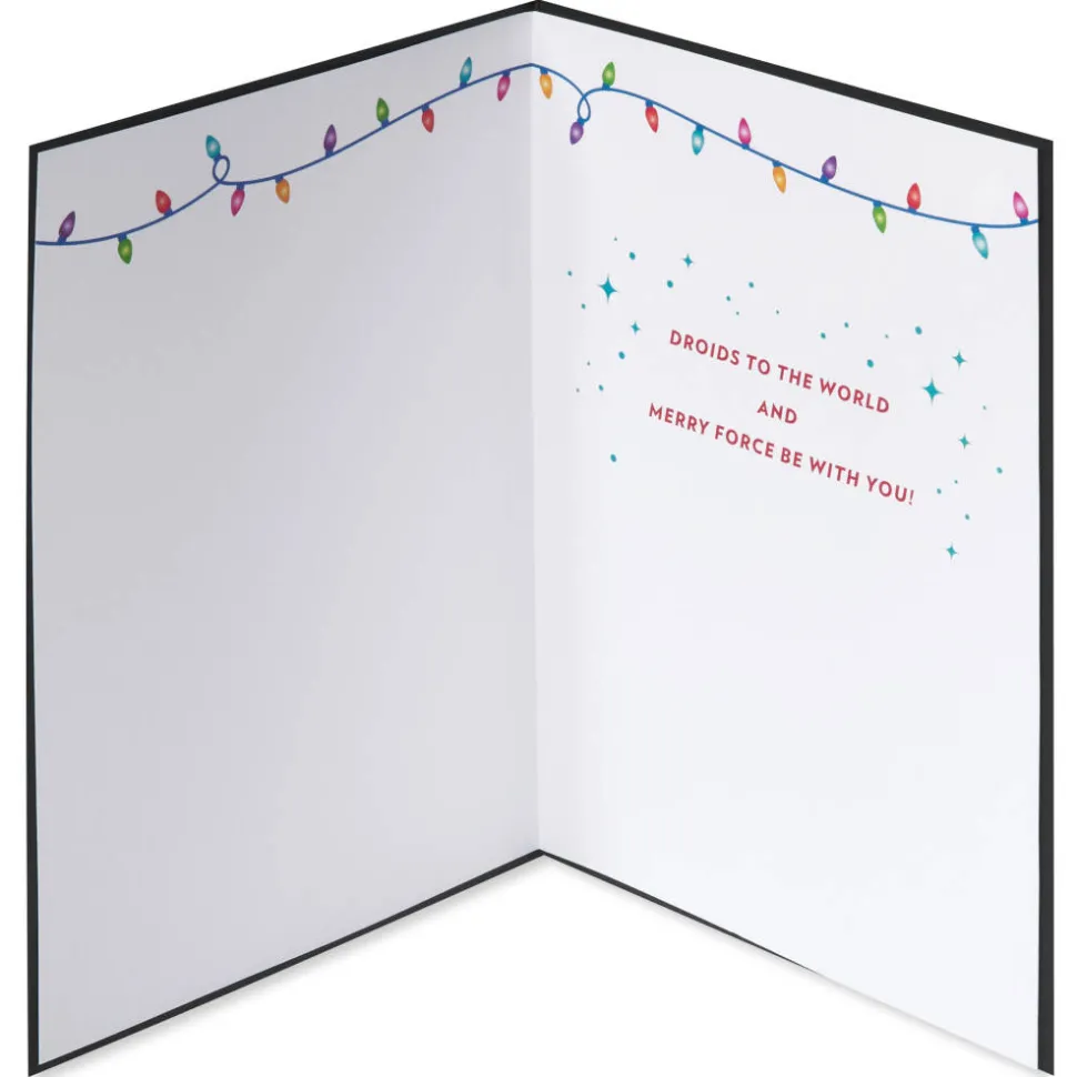 Merry Force Be with You Star Wars Christmas Greeting Card