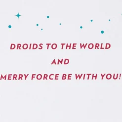 Merry Force Be with You Star Wars Christmas Greeting Card