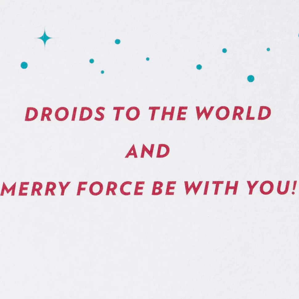 Merry Force Be with You Star Wars Christmas Greeting Card