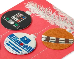 Merry Force Be with You Star Wars Christmas Boxed Cards – Glitter-Free, 8-Count