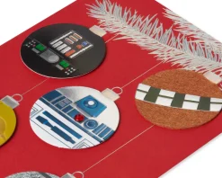 Merry Force Be with You Star Wars Christmas Boxed Cards -Glitter, 8-Count