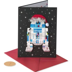Merry Force Be with You Star Wars Christmas Greeting Card