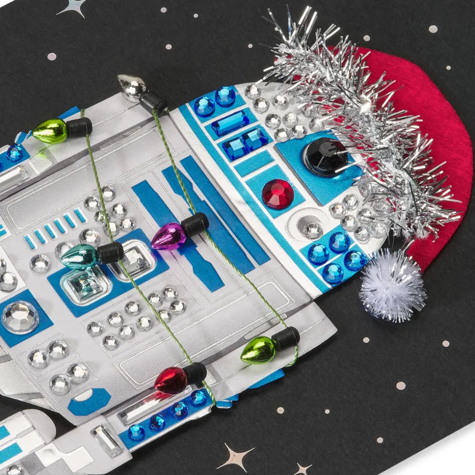 Merry Force Be with You Star Wars Christmas Greeting Card