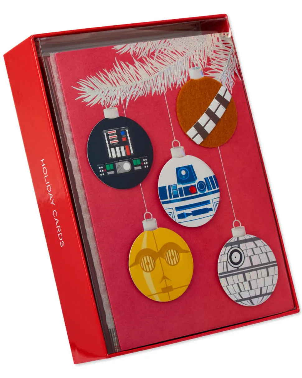 Merry Force Be with You Star Wars Christmas Boxed Cards – Glitter-Free, 8-Count