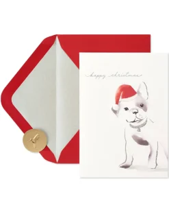 Merry New Year Dog Christmas Greeting Card