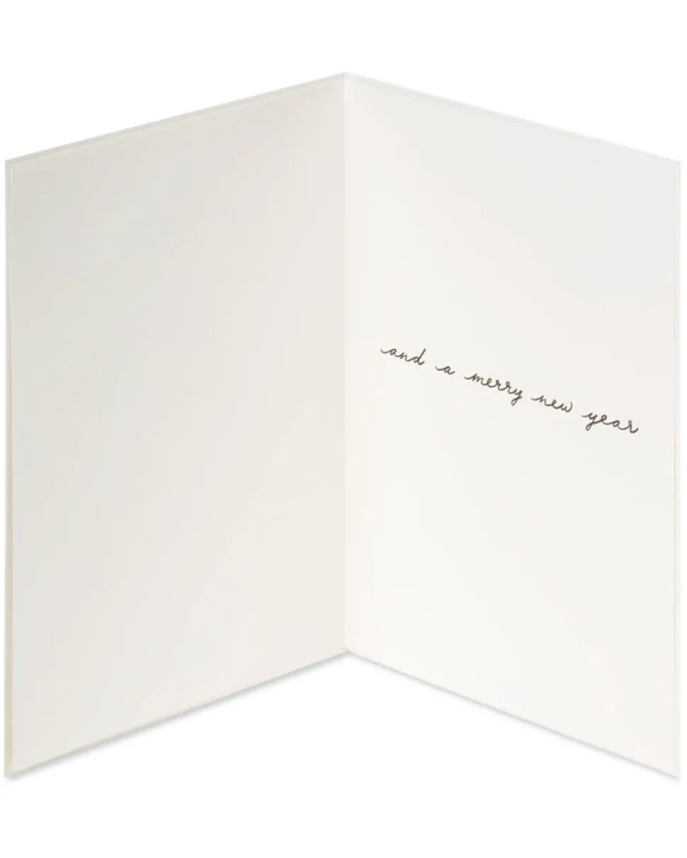 Merry New Year Dog Christmas Greeting Card