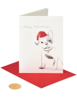 Merry New Year Dog Christmas Greeting Card