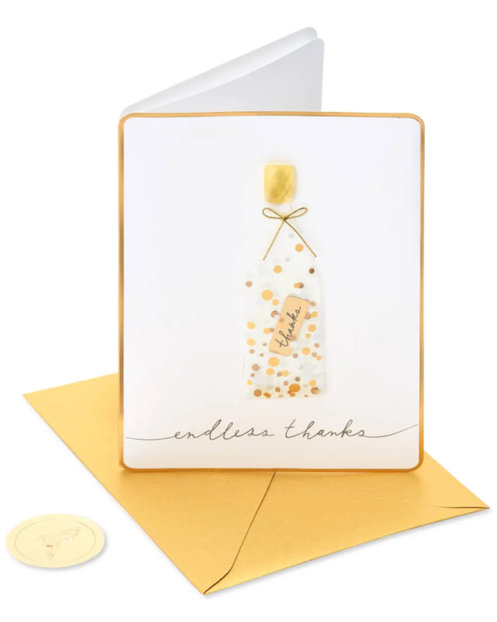Message in a Bottle Thank You Greeting Card