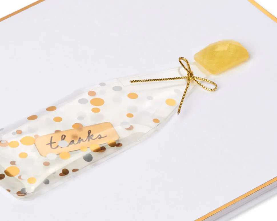 Message in a Bottle Thank You Greeting Card