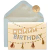 Metallic Banner Birthday Greeting Card
