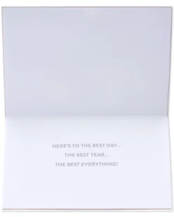 Metallic Banner Birthday Greeting Card