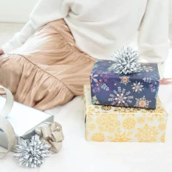 Metallic Trio Holiday Wrapping Paper Rolls, 3 Rolls