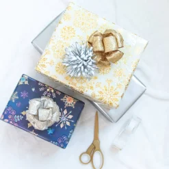 Metallic Trio Holiday Wrapping Paper Rolls, 3 Rolls