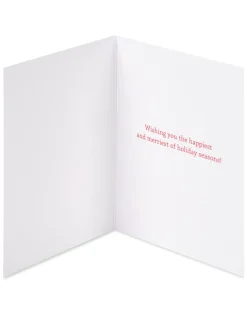 Mickey Mouse Ornament Disney Christmas Cards Boxed – Glitter-Free, 20-Count