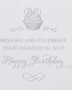 Minnie And Cupcake Birthday Greeting Card