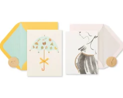 Mom-to-Be Baby Shower Greeting Card Bundle, 2-Count