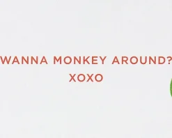 Monkey Around Birthday Greeting Card