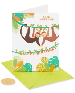 Monkey Around Birthday Greeting Card