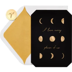 Moon Cycles Anniversary Greeting Card