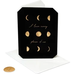 Moon Cycles Anniversary Greeting Card