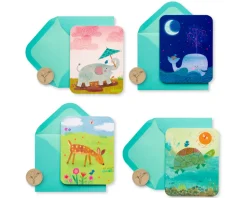 Moon Sun Rain Boxed Blank Note Cards with Envelopes, 20-Count