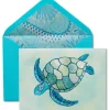 Mosaic Turtle Blank Greeting Card