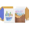 Mountains and Trees Blank Greeting Card Bundle, 2-Count