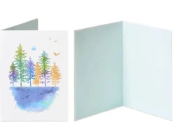 Mountains and Trees Blank Greeting Card Bundle, 2-Count