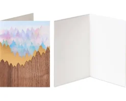 Mountains and Trees Blank Greeting Card Bundle, 2-Count