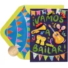 Música Risas Y Diversión Spanish Birthday Greeting Card