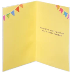 Música Risas Y Diversión Spanish Birthday Greeting Card