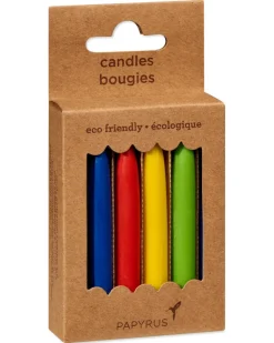 Multicolored Birthday Candles, 12-Count