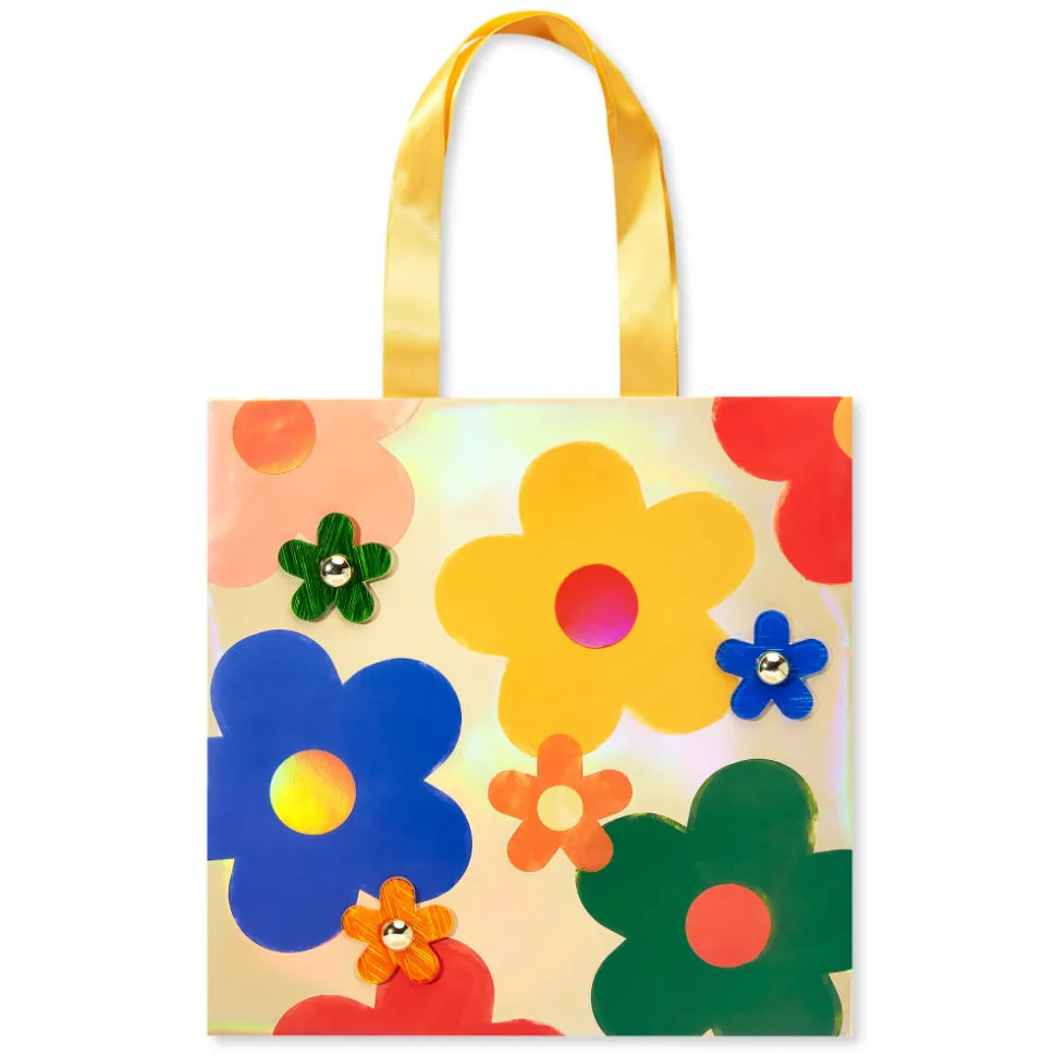 Multicolored Daisies 11″ Medium Gift Bag, 1 Bag