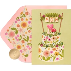 Mushroom In My Heart Birthday Greeting Card for Mom