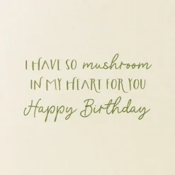 Mushroom In My Heart Birthday Greeting Card for Mom