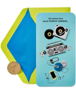 Music Through Time Birthday Greeting Card