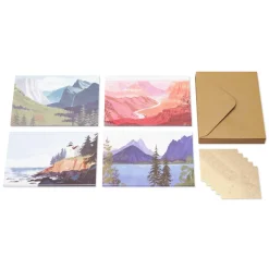 National Parks Blank Note Cards with Envelopes, 20-Count