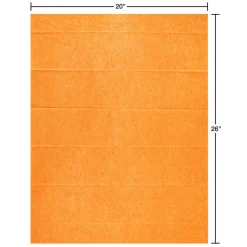 Navy and Orange Tissue Paper, 8-Sheets