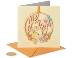 Oh Baby New Baby Greeting Card