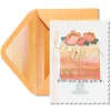 Ombre Floral Cake Birthday Greeting Card