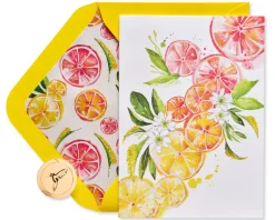 Ombre Fruit Blank Greeting Card