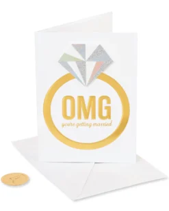 Omg Ring Funny Wedding Greeting Card